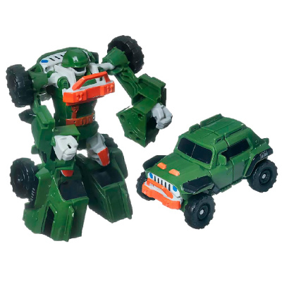 Трансформер Bondibot Робот зеленый внедорожник Bondibon ВВ4345 11